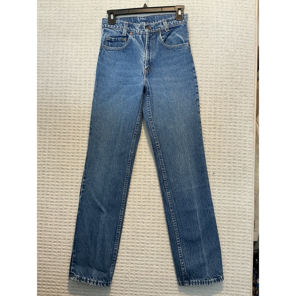 VTG Levi's 720 Student Model 28X32 Slim Straight Medium Wash Paper Tag Dec 1984